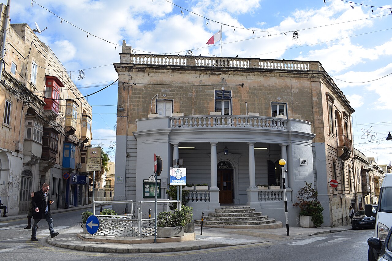 Sliema Local Council building on a street corner