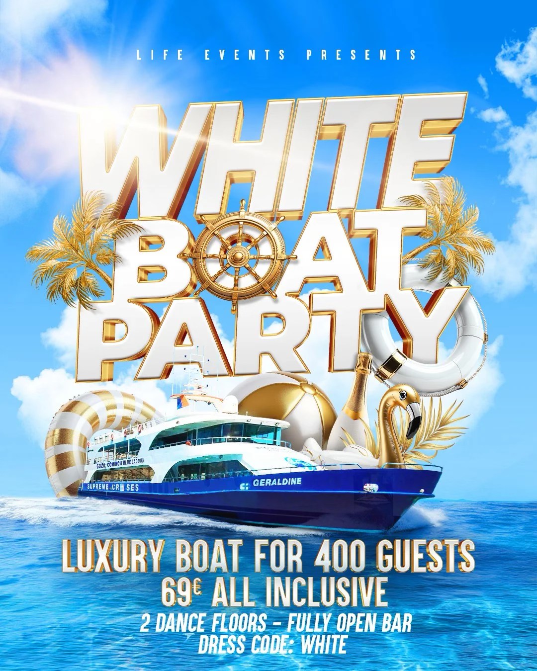 Boat Party White Edition Malta 2026
