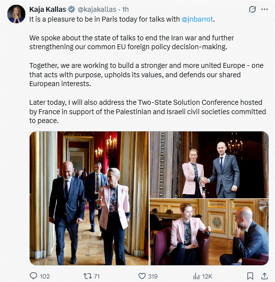 France Moves to Curb EU Diplomatic Chief's Powers, Kallas Pushes Back