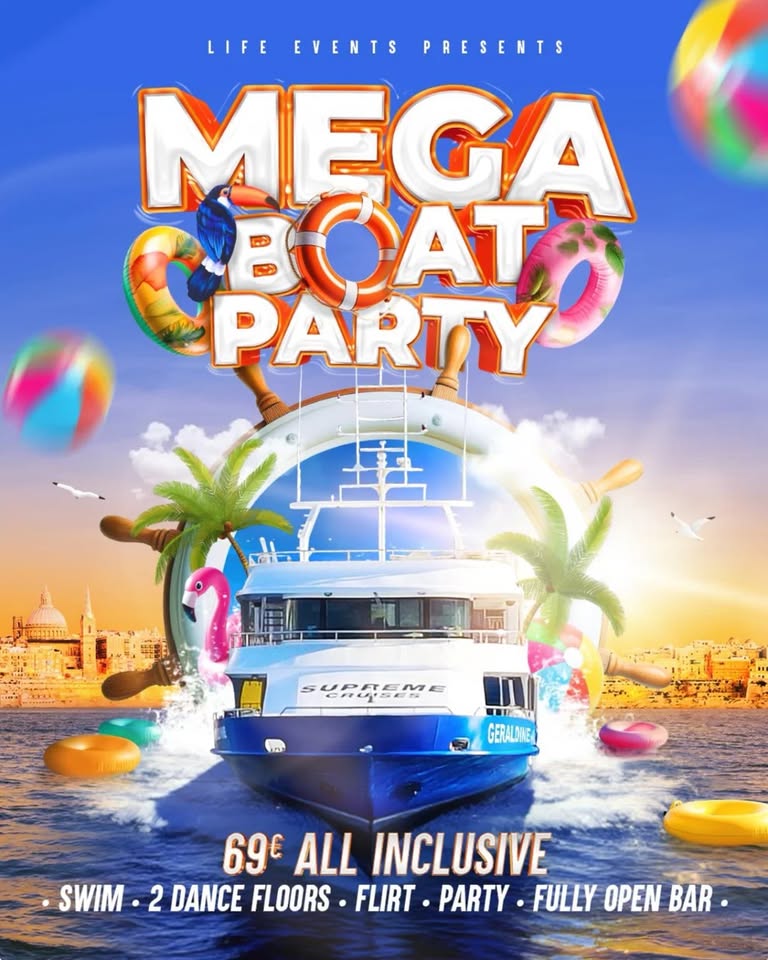 Mega Boat Party Malta 2026