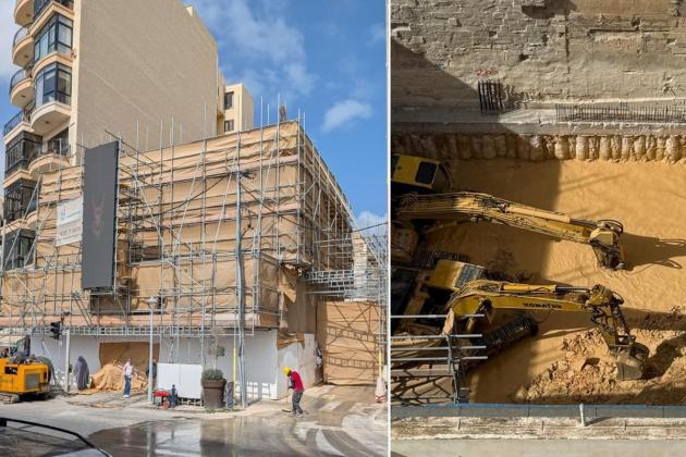 Construction Activity Continues at Sliema Hotel Site Despite Official Stop Notice