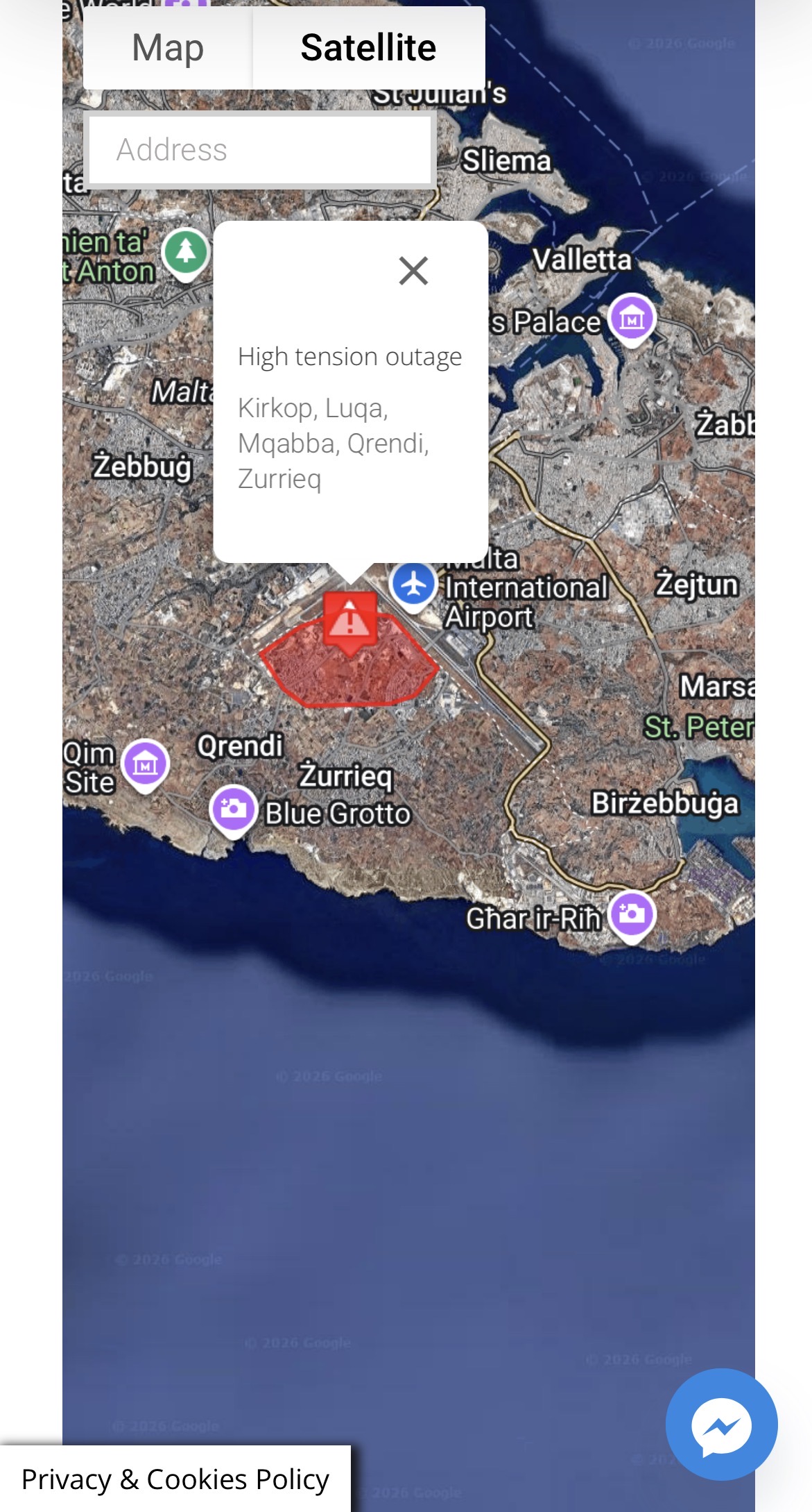 Sliema Power Cut Lasts Around Three Hours as Repairs Continue
