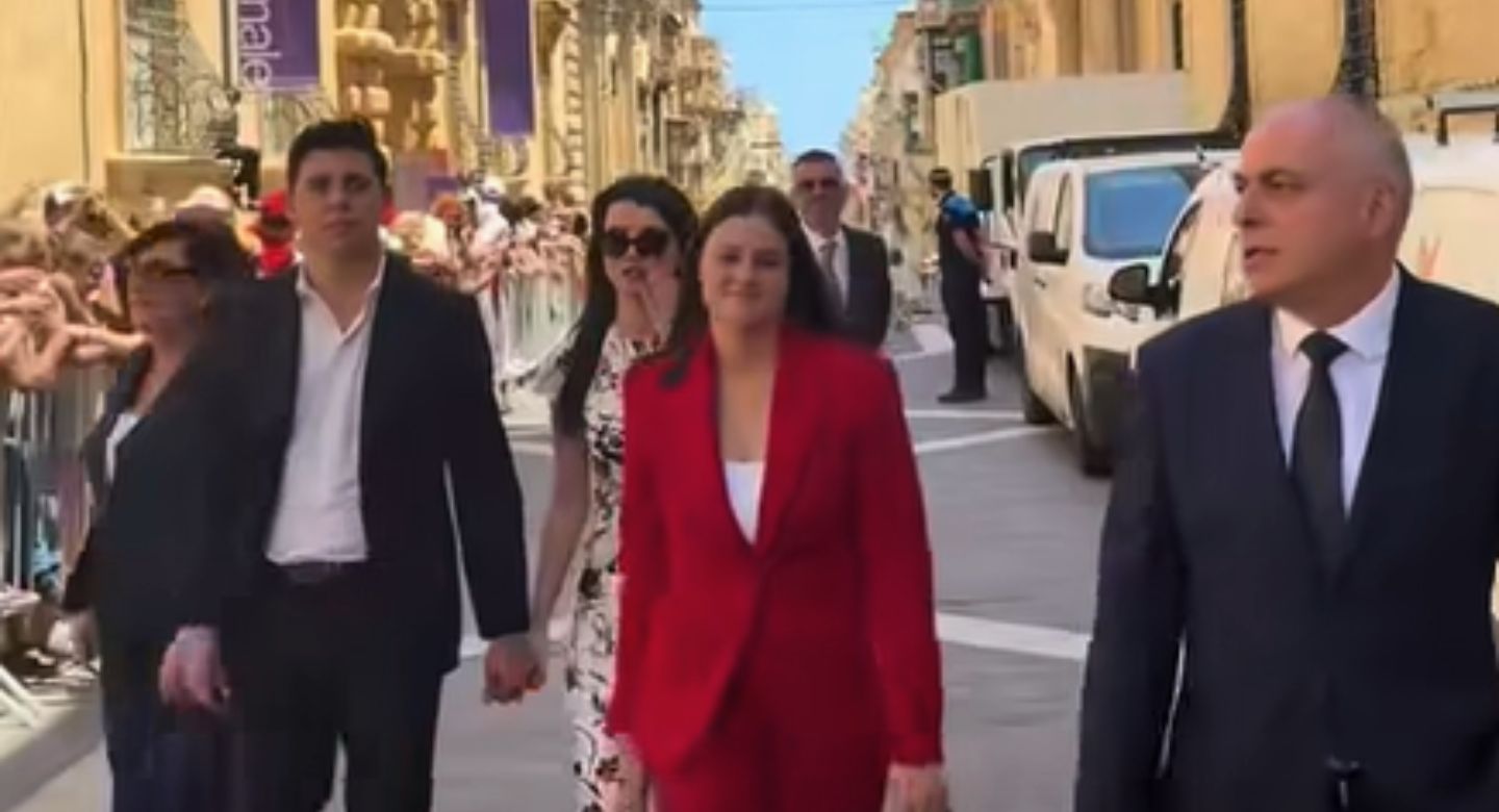 Malta's Top Civil Servant Photographed at Labour Victory Rally