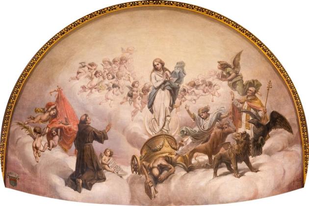 Historic Giuseppe Calì Mural Restored to Original Glory at Sacro Cuor Church